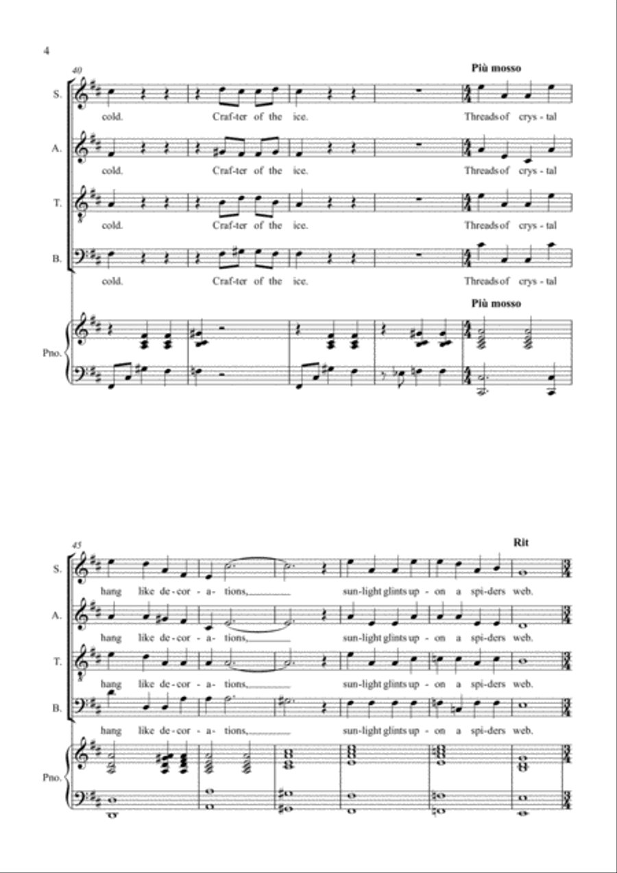 Keeper Of The Cold 4-Part scores gallery preview page 4