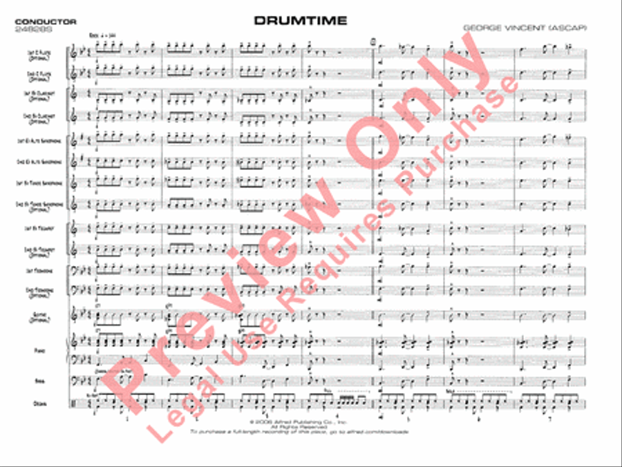 Drumtime Jazz Ensemble scores gallery preview page 4