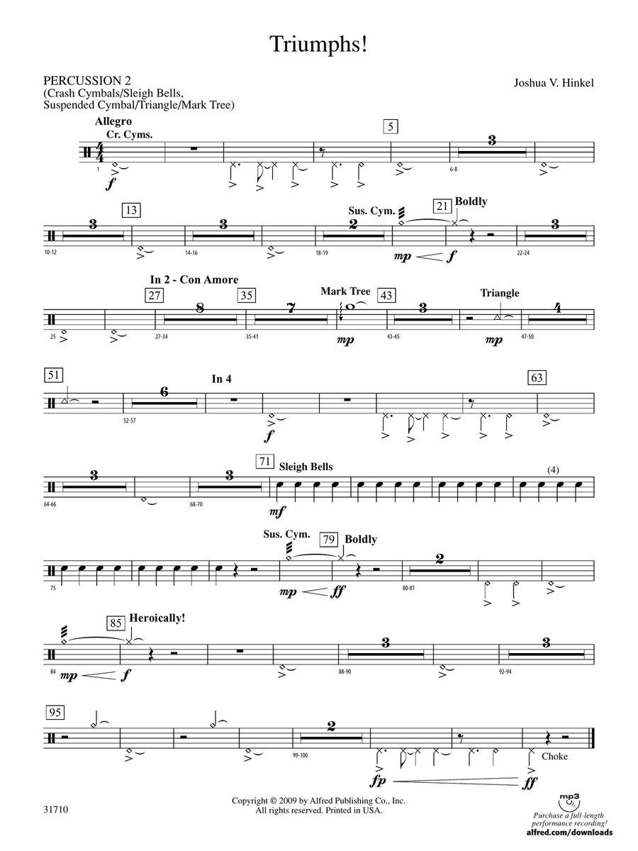 Triumphs!: 2nd Percussion