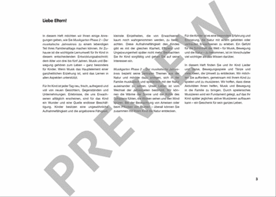 Musikgarten 2 - Frühling/Sommer - Liederheft mit CD Vol. 1 CD scores gallery preview page 2