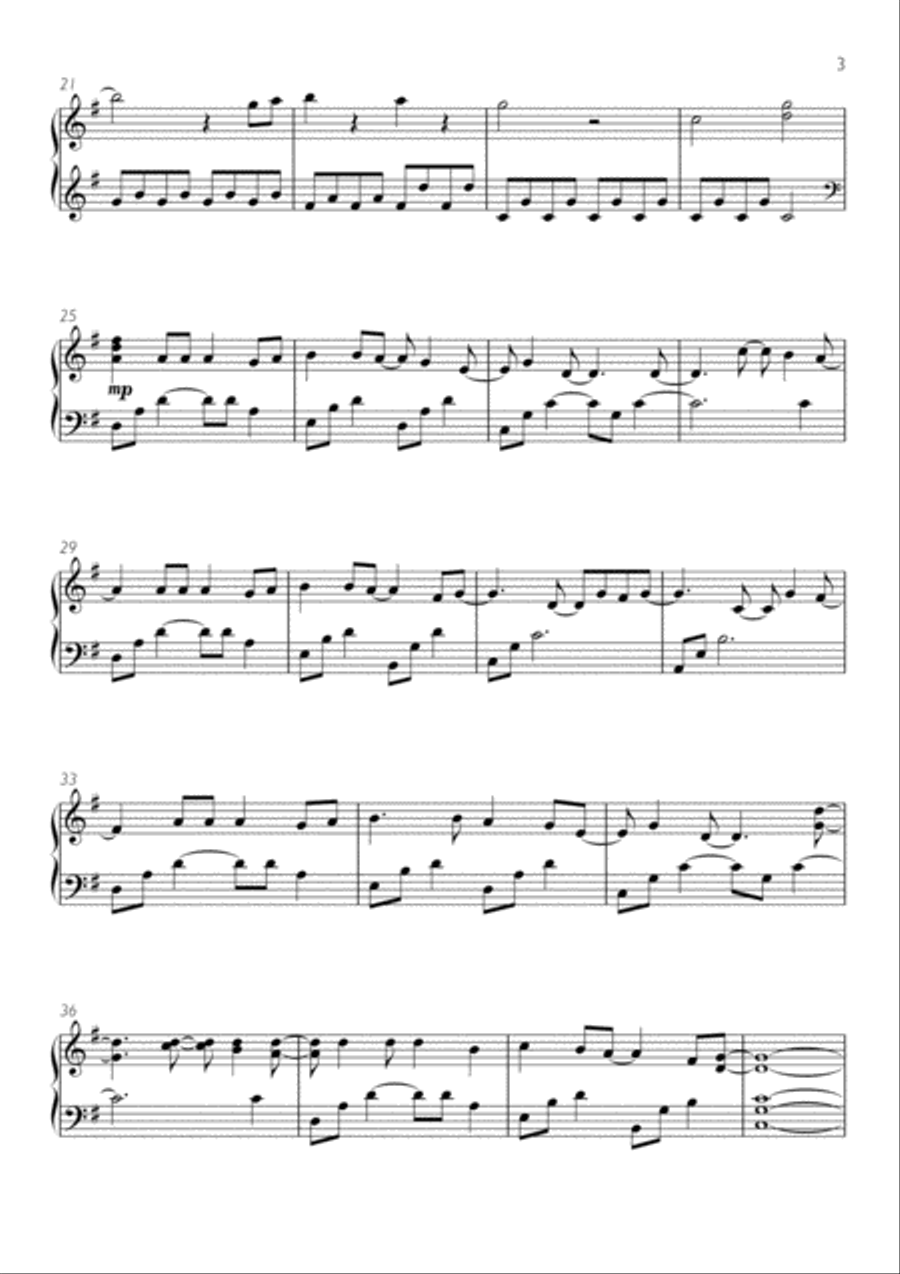 A Million Dreams Harp scores gallery preview page 3