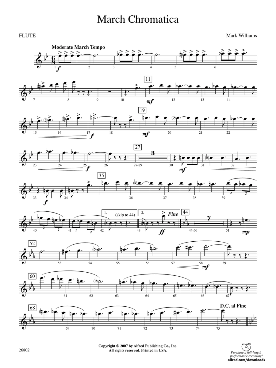 March Chromatica: Flute