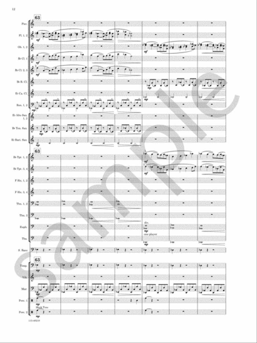 Grand Mesa Concert Band scores gallery preview page 13