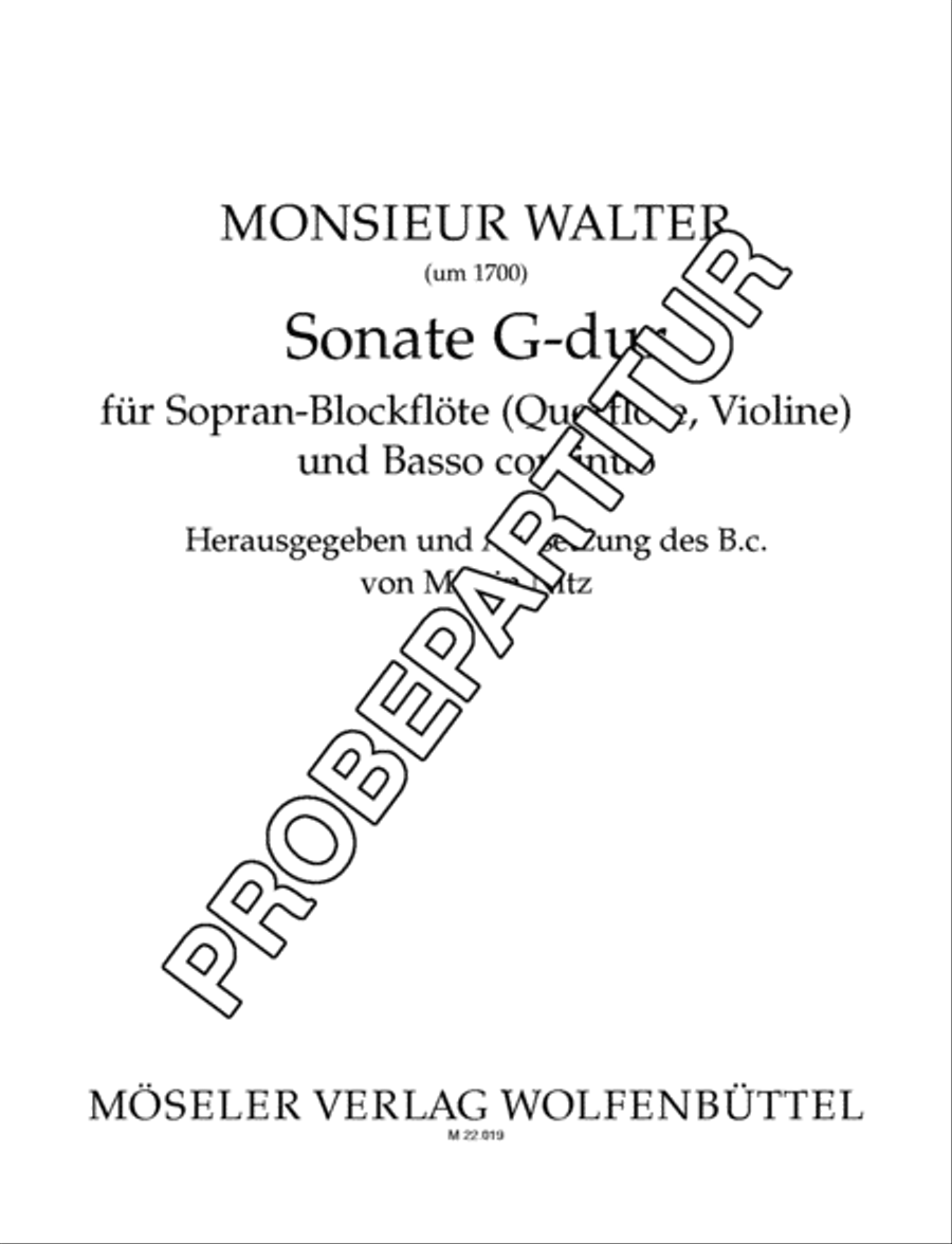Sonata G major Soprano Recorder scores gallery preview page 2