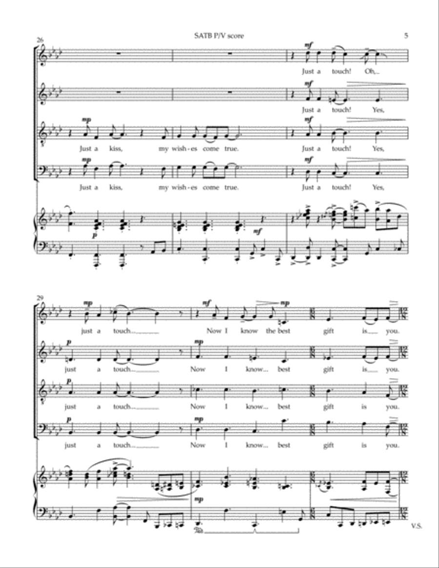 The Gift of Your Love The Gift of Your Love 4-Part scores gallery preview page 5