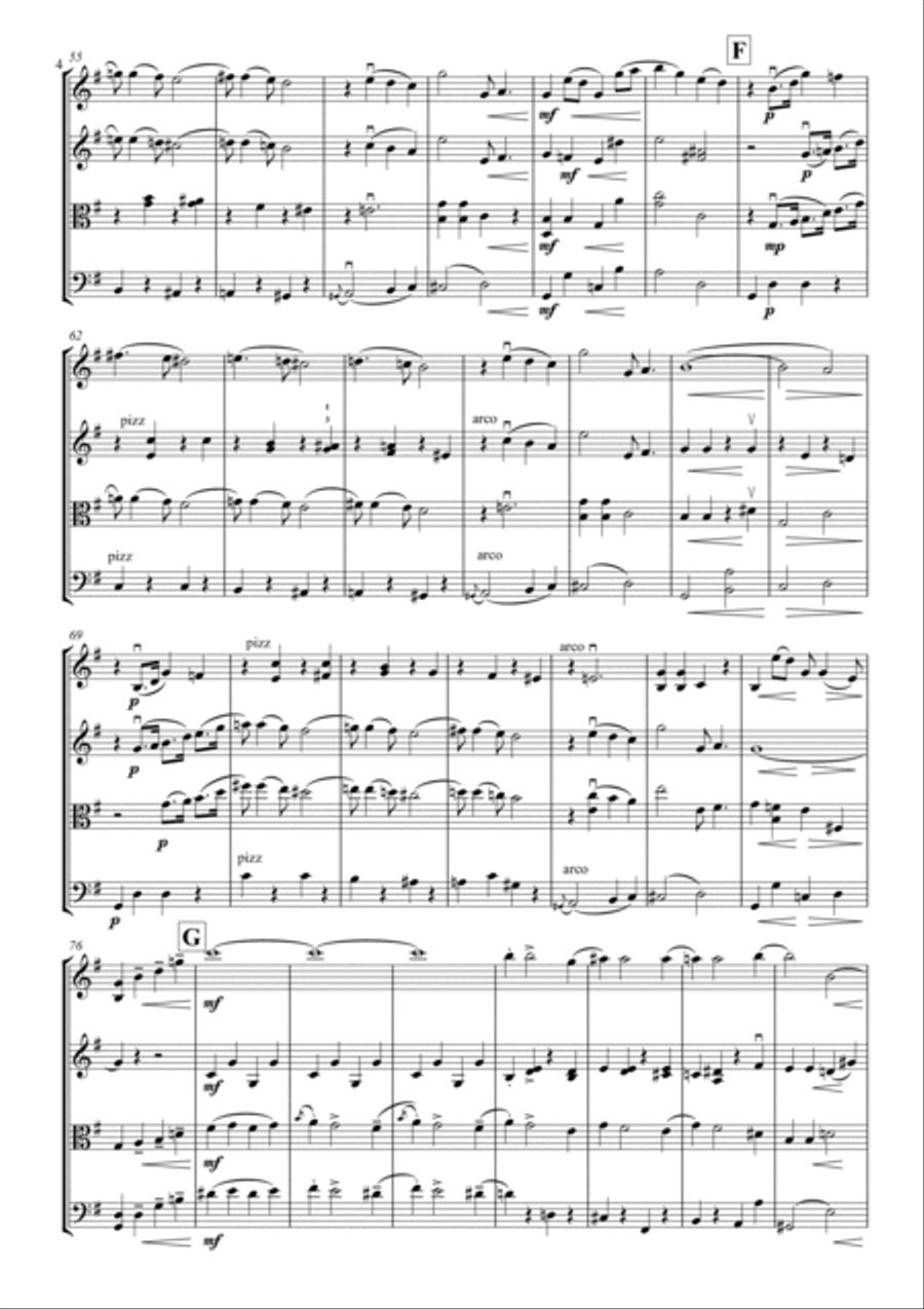 Someone To Watch Over Me String Quartet scores gallery preview page 4