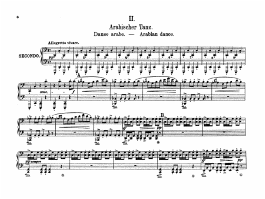 Grieg: Peer Gynt Suite, No. 2, Op. 55 Piano Duet scores gallery preview page 1