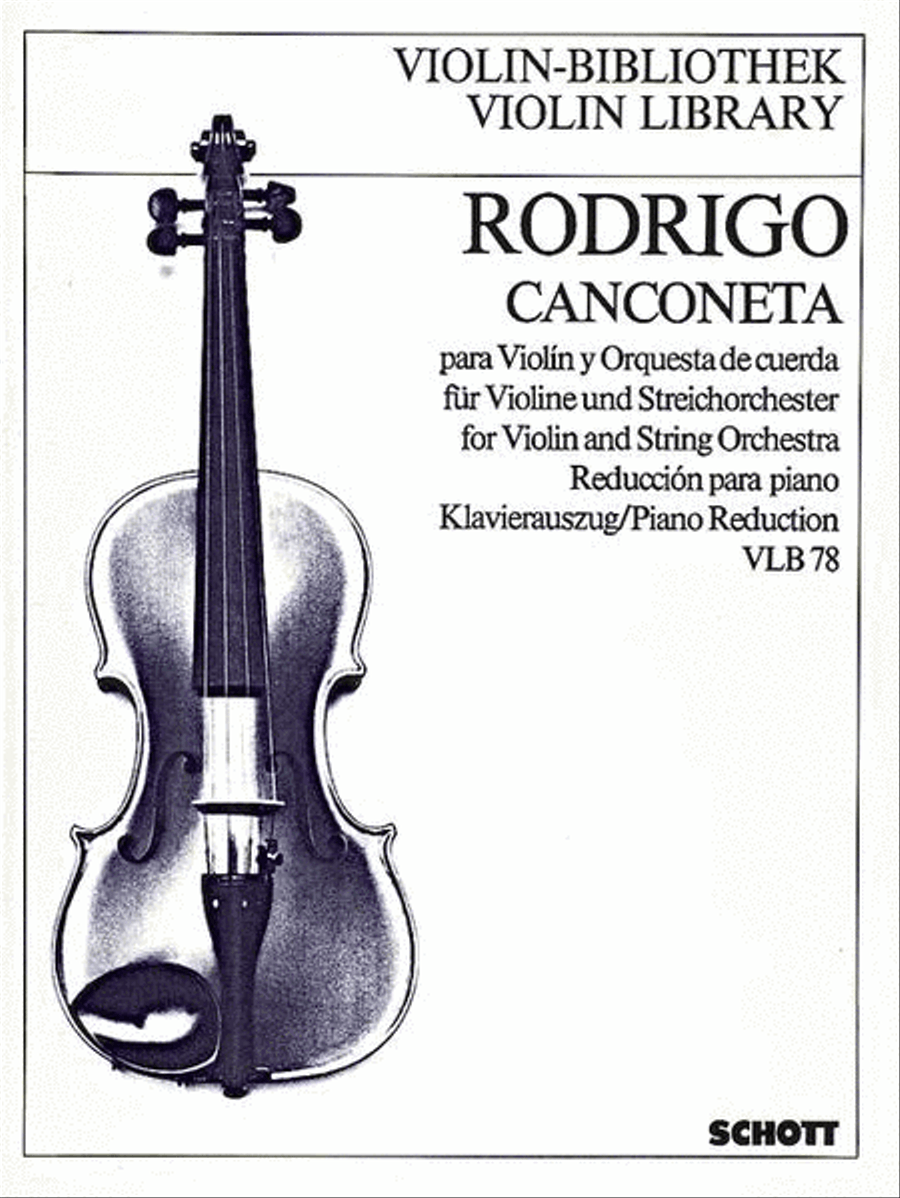 Rodrigo Canconeta Amaj(1923) Vln Pft.red Piano scores gallery preview page 1
