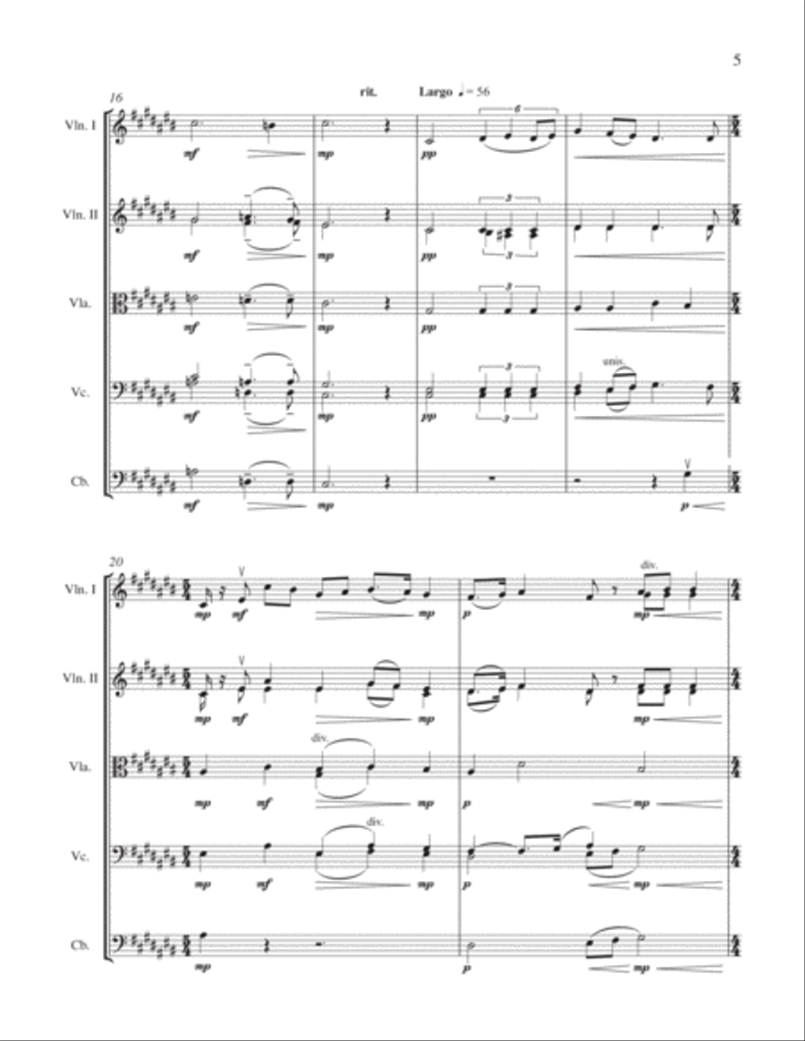 I Lift Up My Eyes to the Mountains String Orchestra scores gallery preview page 3