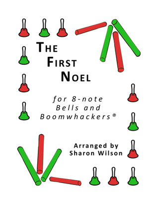 The First Noel for 8-note Bells and Boomwhackers® (with Black and White Notes)