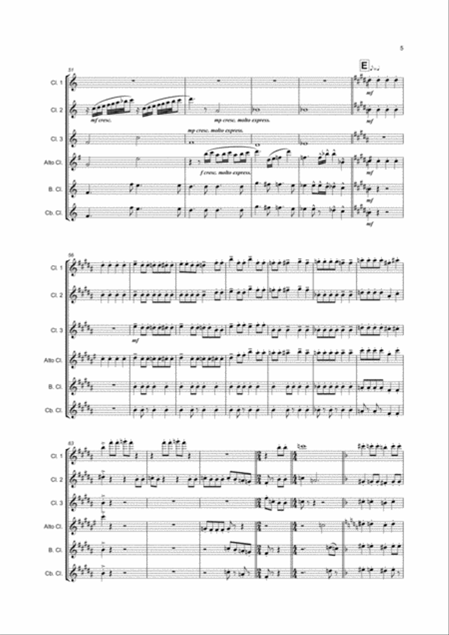 Bohemian Rhapsody Woodwind Ensemble scores gallery preview page 5