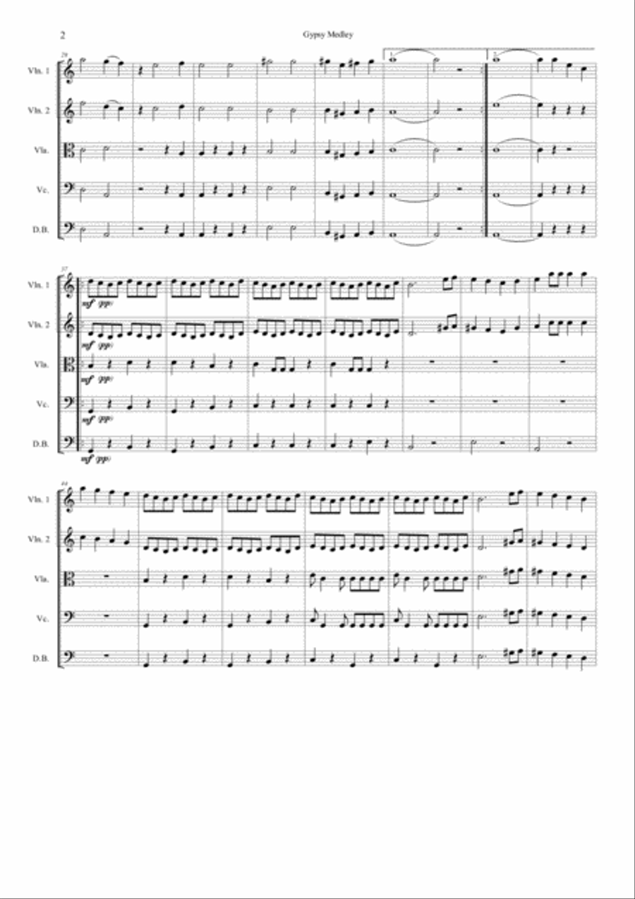 Londonderry Hornpipe Londonderry Hornpipe String Quartet scores gallery preview page 3