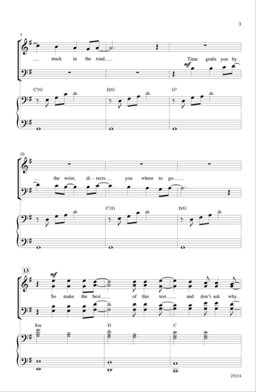 Good Riddance (Time of Your Life) 4-Part scores gallery preview page 3