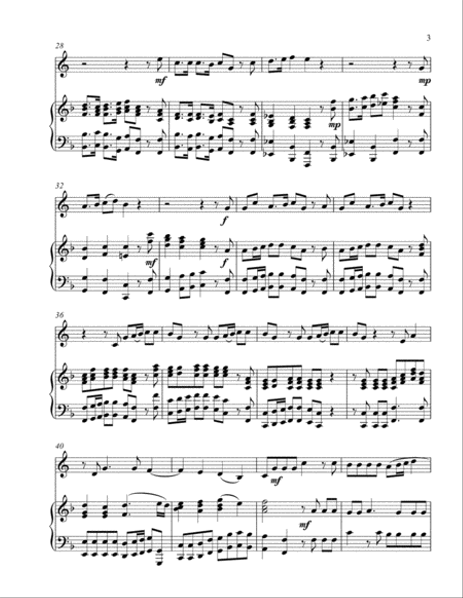 Lift Up Ye Heads O Ye Gates (treble F instrument solo) Horn scores gallery preview page 4