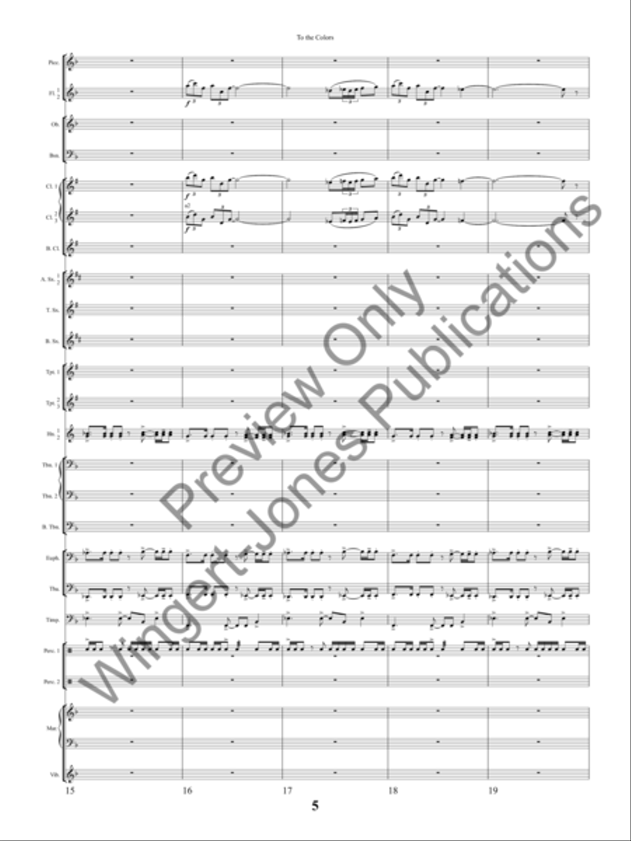 To The Colors Concert Band scores gallery preview page 8