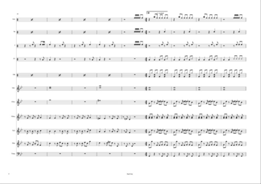 Bad Guy Percussion Ensemble scores gallery preview page 6