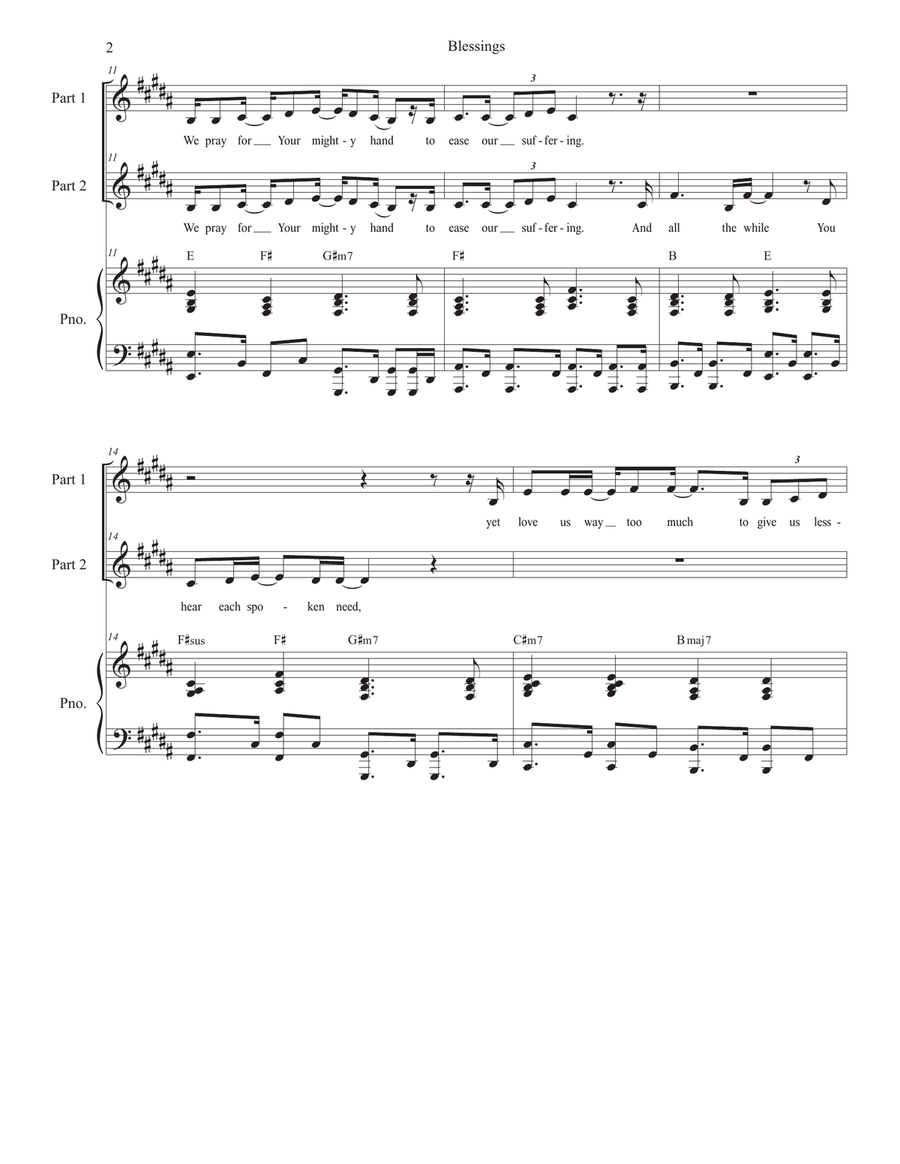 Blessings 2-Part scores gallery preview page 2