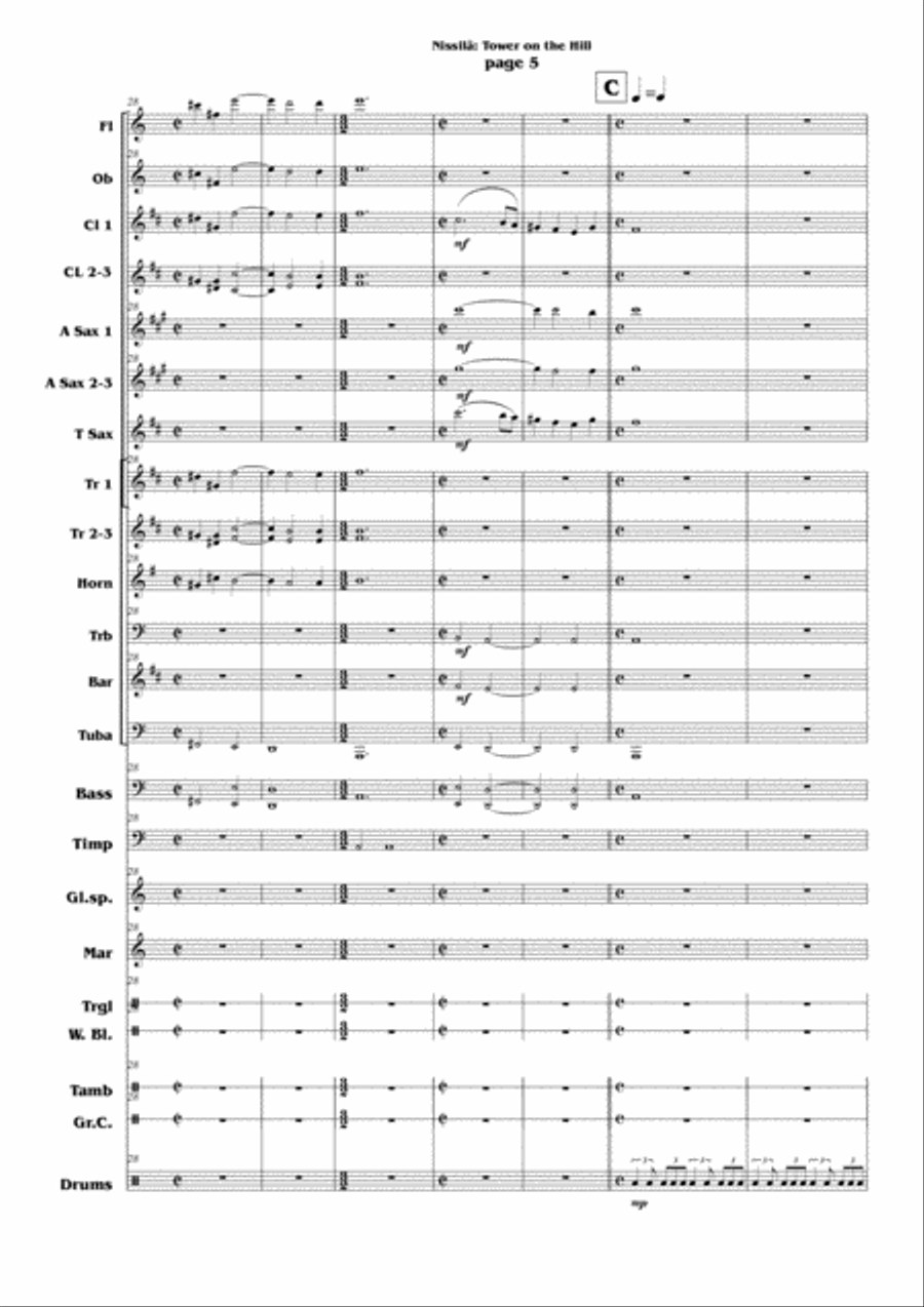 Tower on the Hill Concert Band scores gallery preview page 5