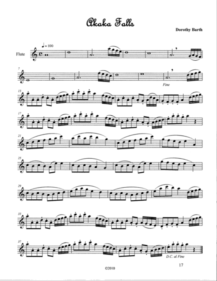 Island Gaia (6 Solos for Recorder or Flute) Small Ensemble scores gallery preview page 2