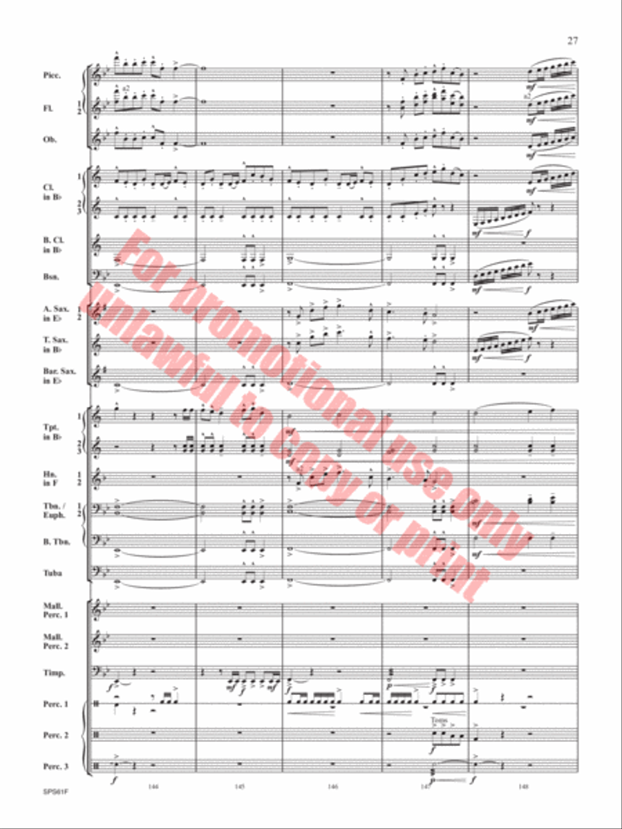 The Lake in the Sky The Lake in the Sky Concert Band scores gallery preview page 28