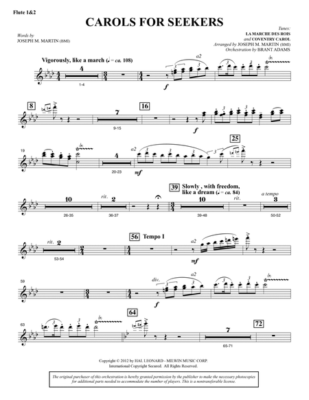 Carols for Seekers - Flute 1 & 2