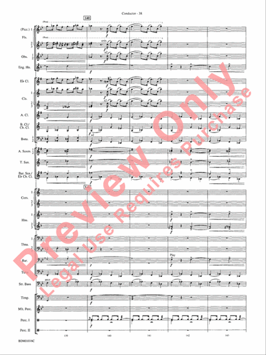 Fanfare and Allegro Concert Band scores gallery preview page 41