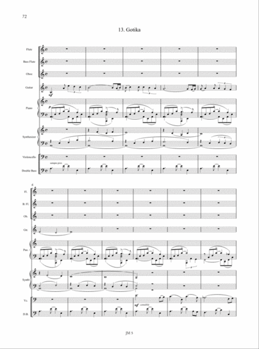 Reshimu for Voice and Instrumental Ensemble (2008) Voice scores gallery preview page 14