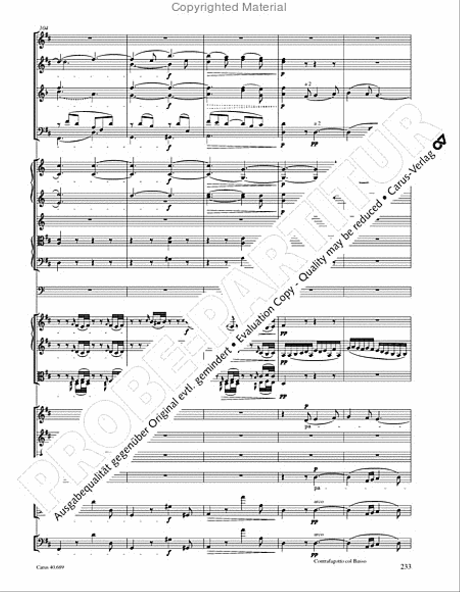Missa solemnis 4-Part scores gallery preview page 249