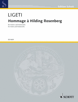 Book cover for Hommage à Hilding Rosenberg