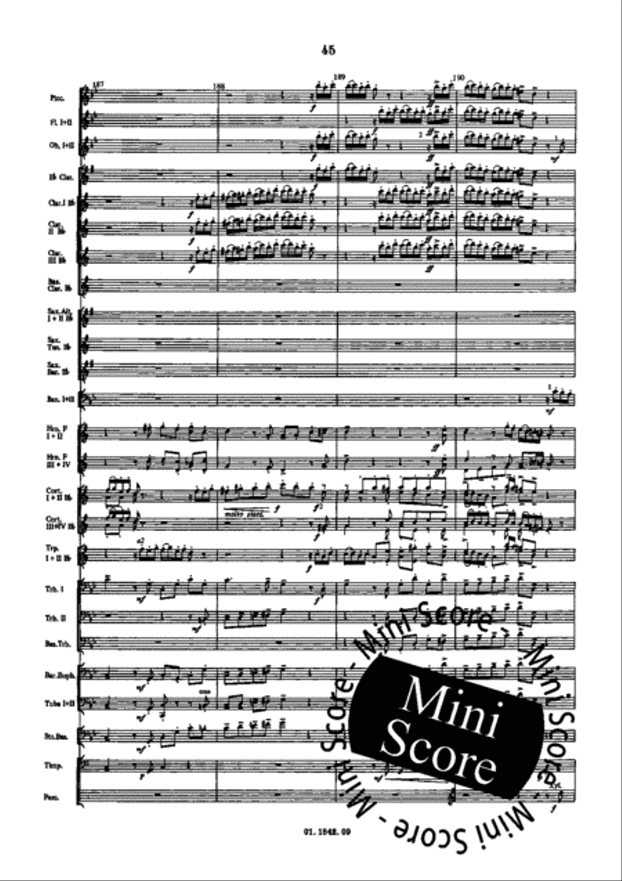 Fantasia and Fugue Concert Band scores gallery preview page 55