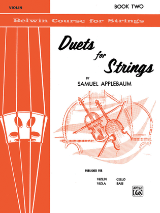 Book cover for Duets for Strings, Book 2