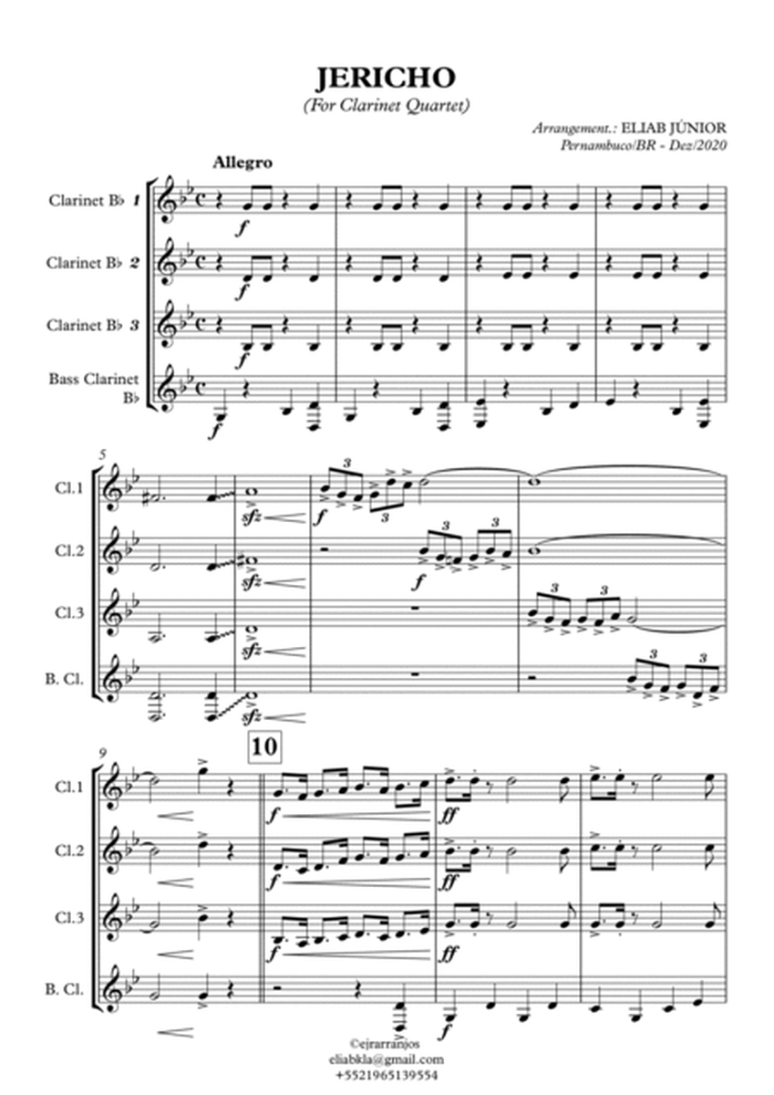 Jericho - Clarinet Quartet