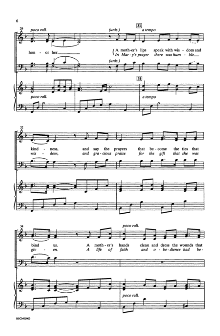 A Mother's Hands A Mother's Hands Choir scores gallery preview page 5