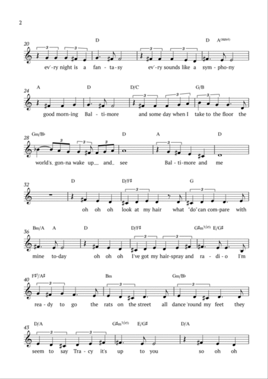 Good Morning Baltimore Piano scores gallery preview page 2