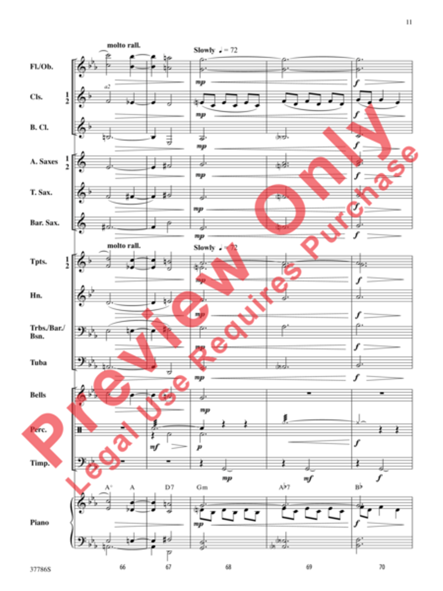 A Yiddish Lullaby Concert Band scores gallery preview page 12