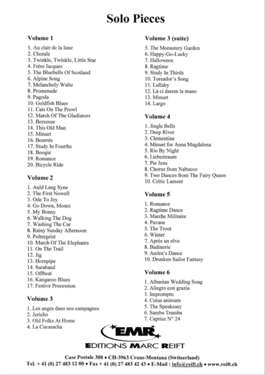 Solo Pieces Vol. 2 Clarinet Solo scores gallery preview page 3