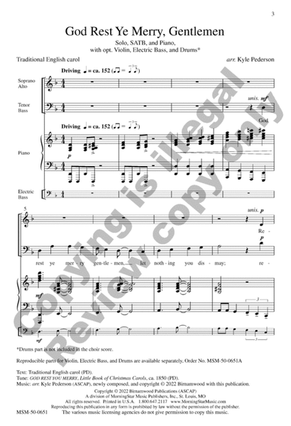 God Rest Ye Merry, Gentlemen (Choral Score) image number null