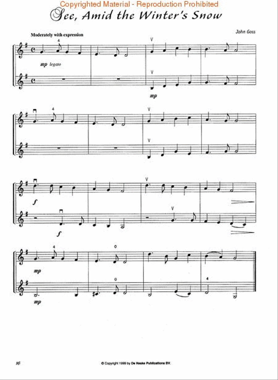 Joy to the World String Duet scores gallery preview page 3