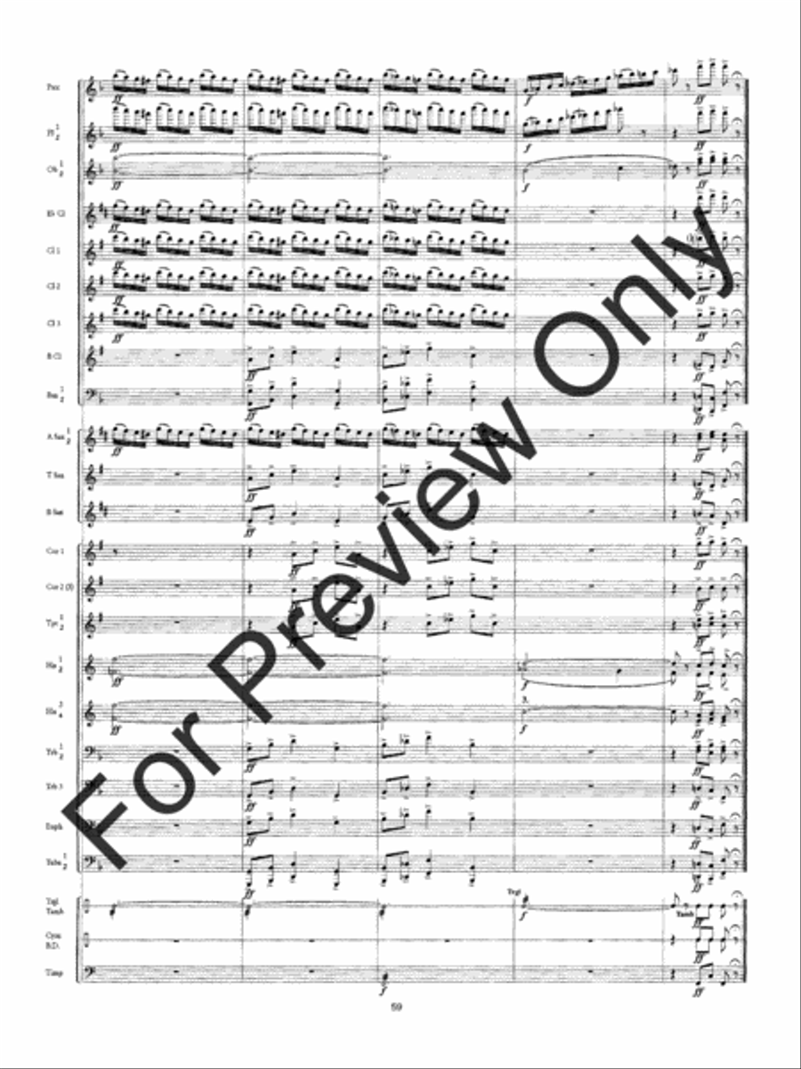 Symphony #3 Slavyanskaya Concert Band scores gallery preview page 62