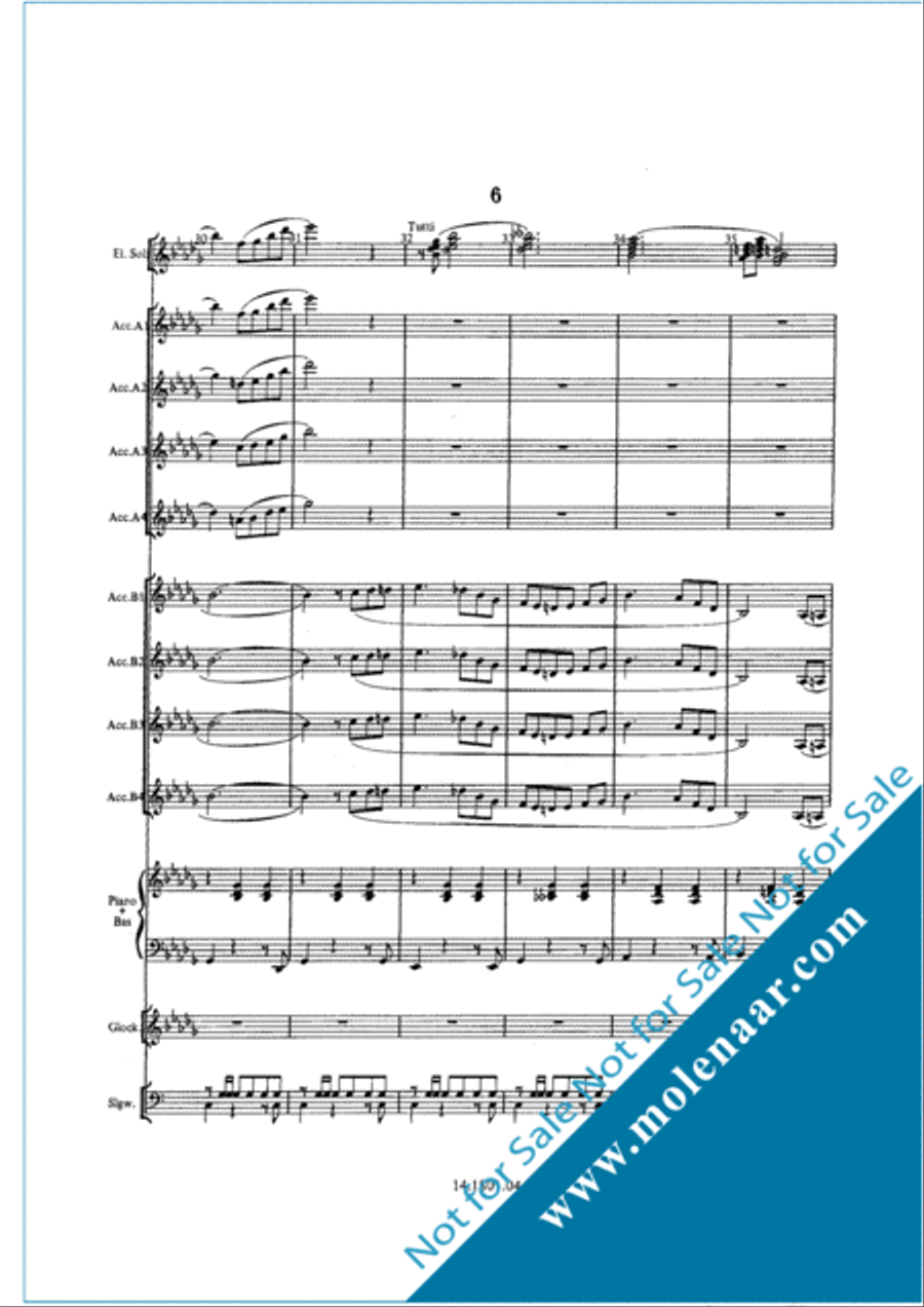 Serenade (Suite Aan Haarlem) Accordion Orchestra scores gallery preview page 10