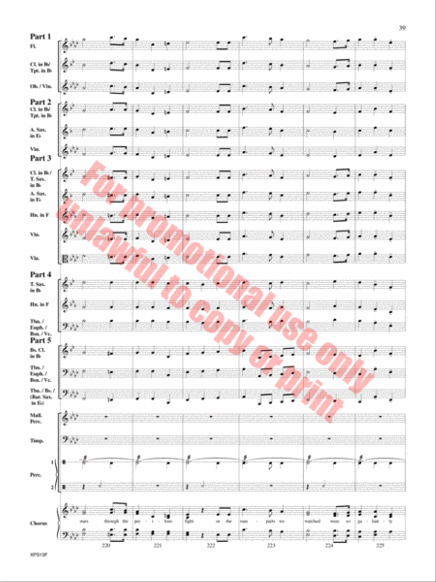 Armed Forces The Pride of America! Concert Band scores gallery preview page 40