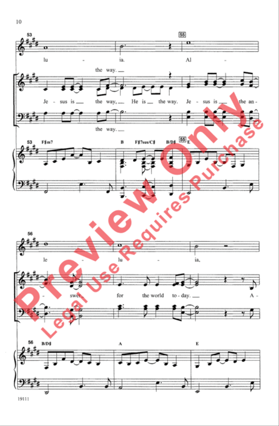 Jesus Is the Answer / Seek Ye First 4-Part scores gallery preview page 11