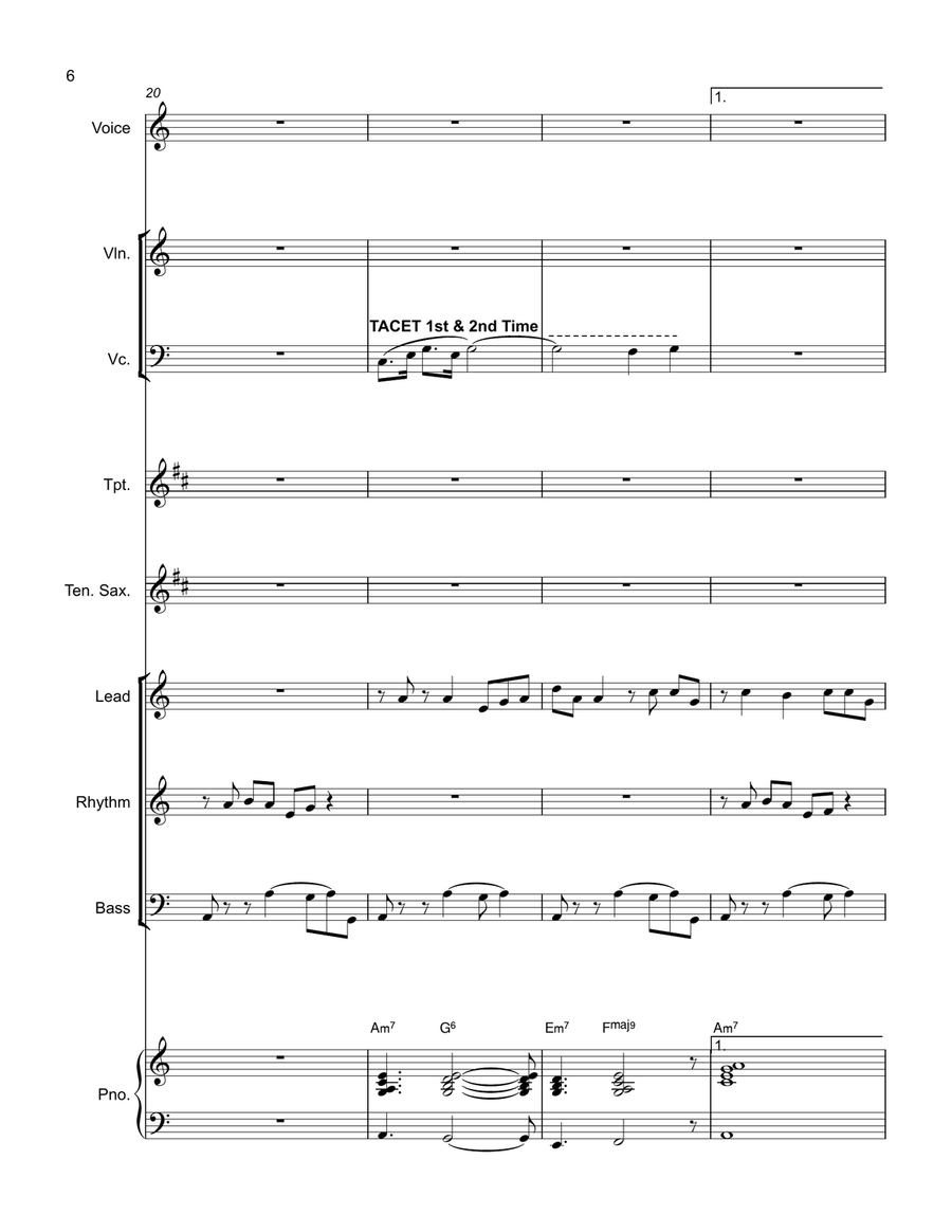 Jolene's New Groove Jazz Ensemble scores gallery preview page 6