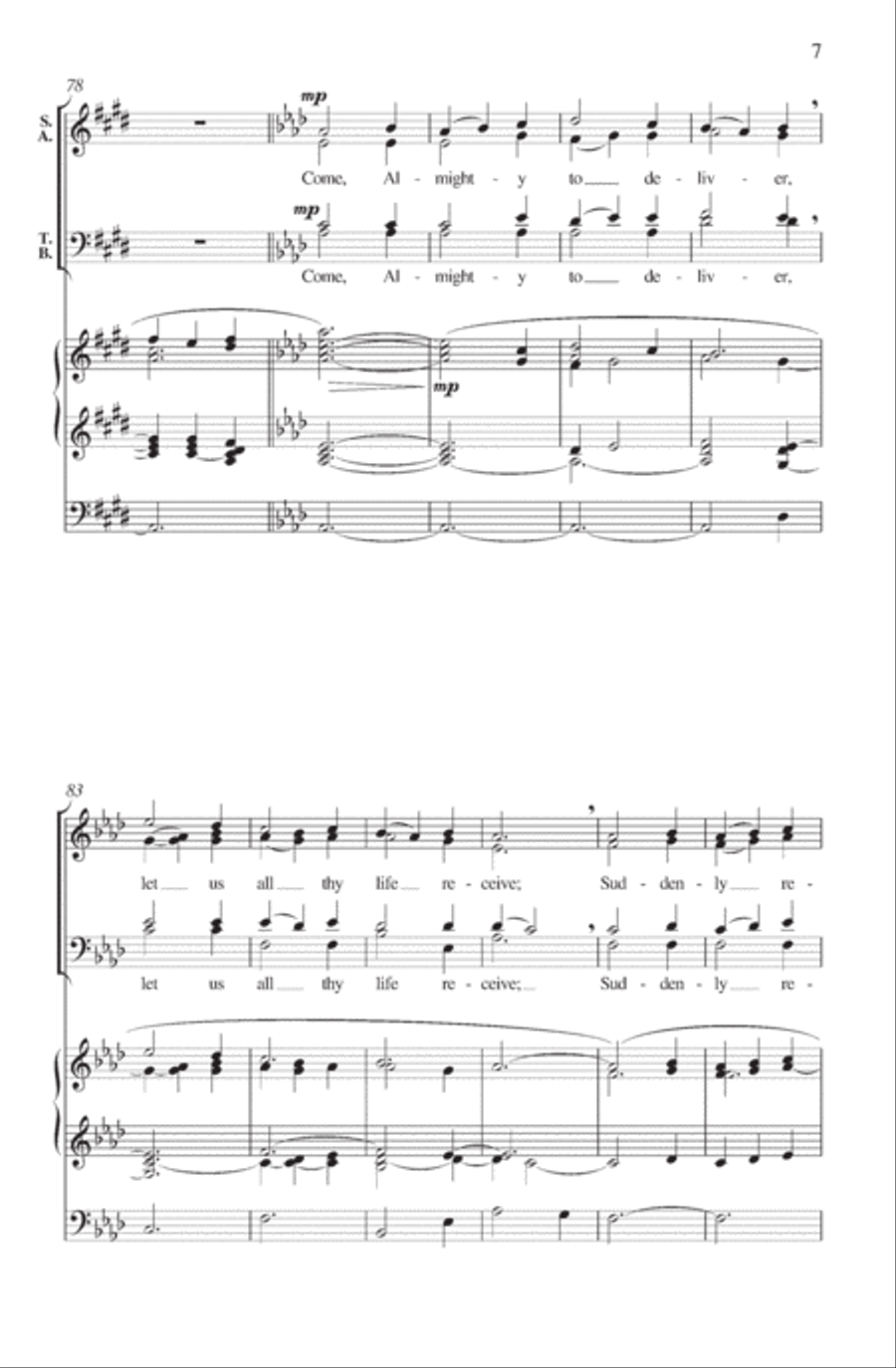 Love divine, all loves excelling 4-Part scores gallery preview page 6