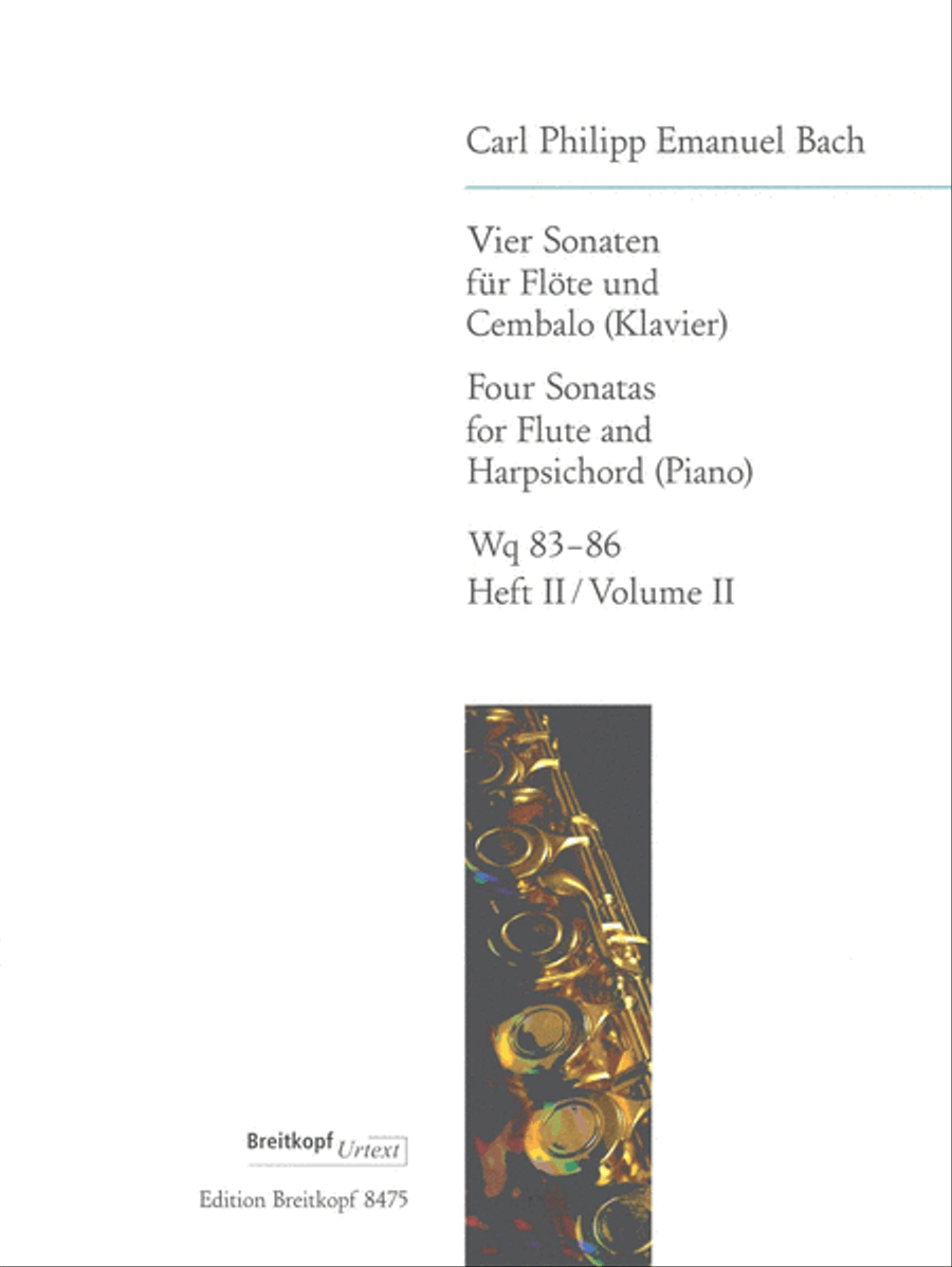 4 Sonatas Flute Solo scores gallery preview page 1
