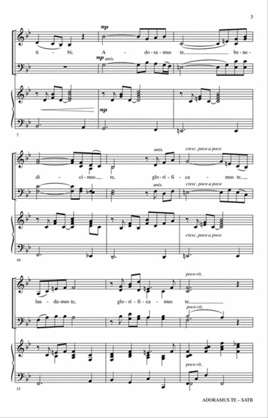 Adoramus Te Adoramus Te 4-Part scores gallery preview page 3