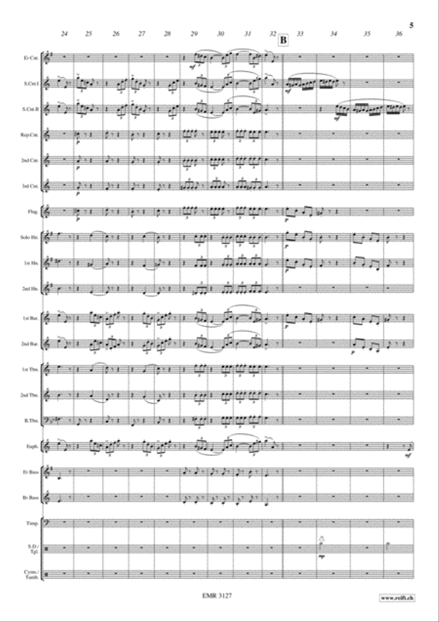 Caprice No. 24 Brass Band scores gallery preview page 6