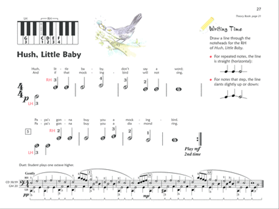 Premier Piano Course Lesson Book, Book 1A Piano Method scores gallery preview page 11
