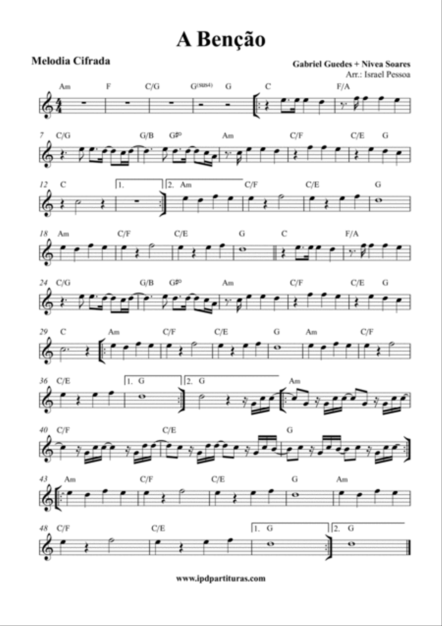 Partituras - 50 Melodias com cifra - Livro Evangélicas Flute scores gallery preview page 3
