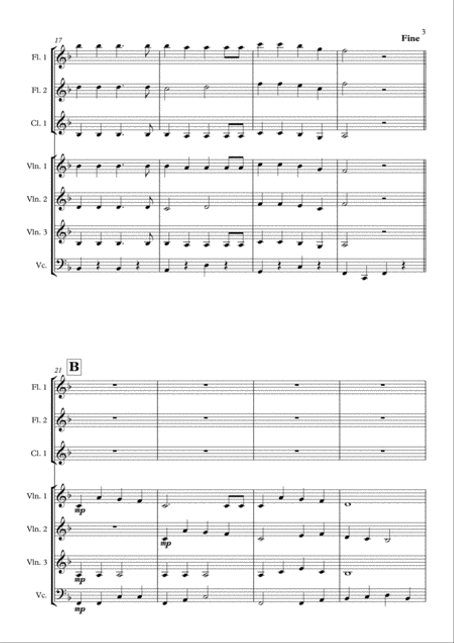 Jingle Bells Jingle Bells Large Ensemble scores gallery preview page 3